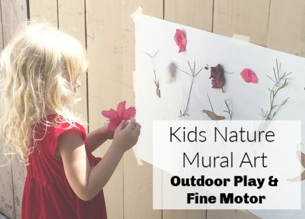 Kids Nature Mural Art for Outdoor Play