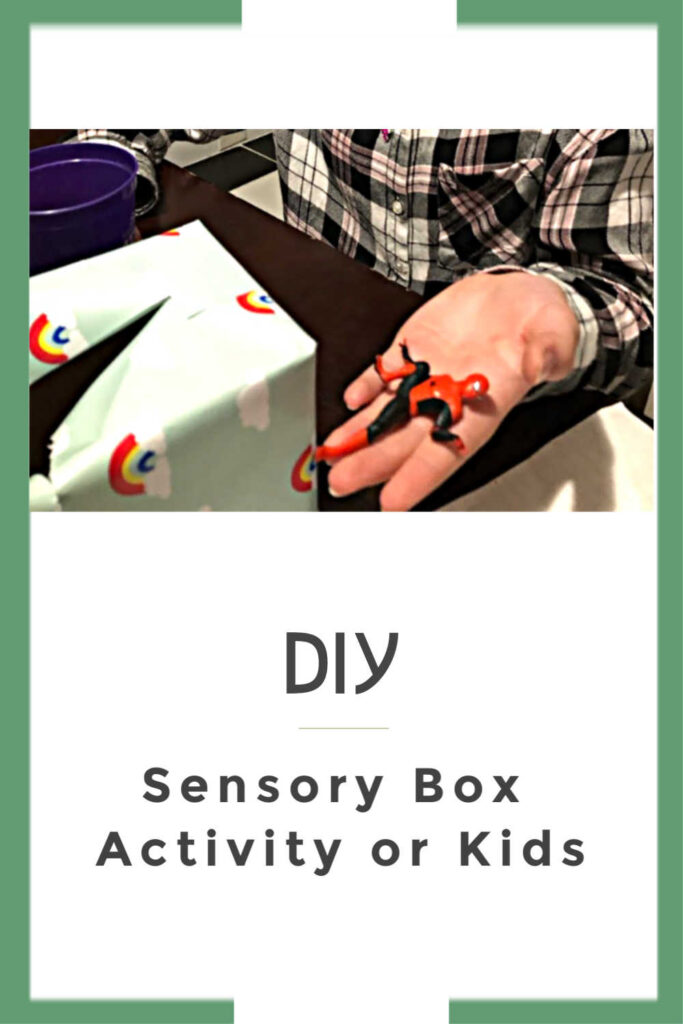 DIY Sensory box activity for kids and brain teaser game for kids