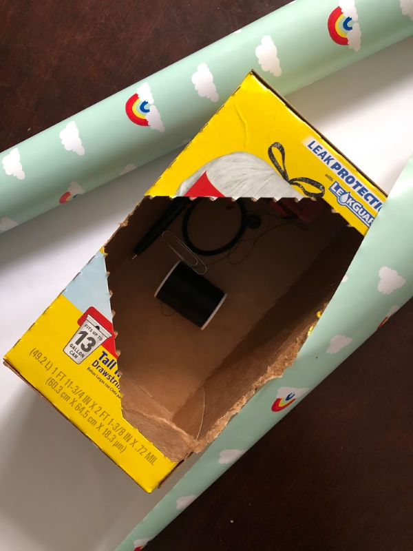 DIY Sensory box activity for kids and brain teaser game for kids