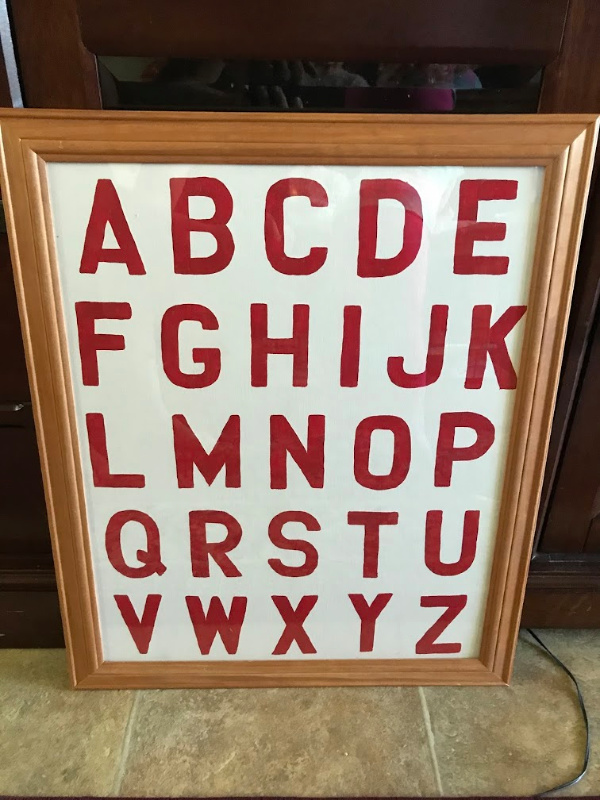 ABC Letter Learning activity for preschool kids preparing for kindergarten.