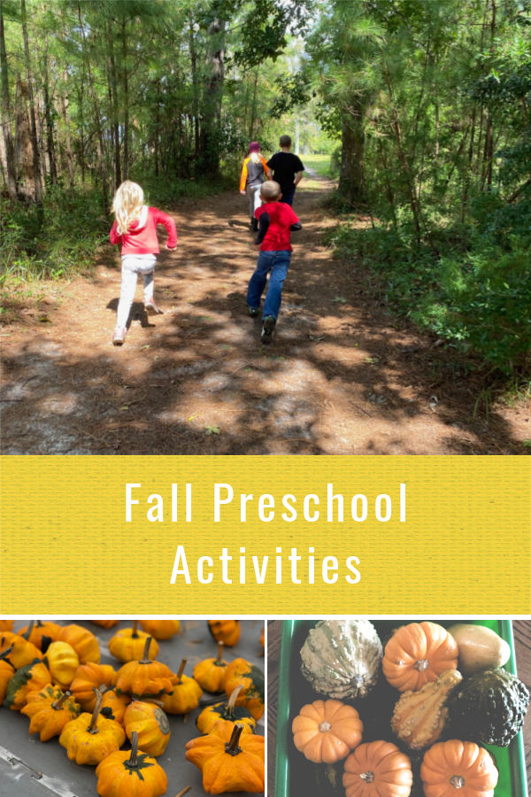 Fall preschool activities for learning and play at home.