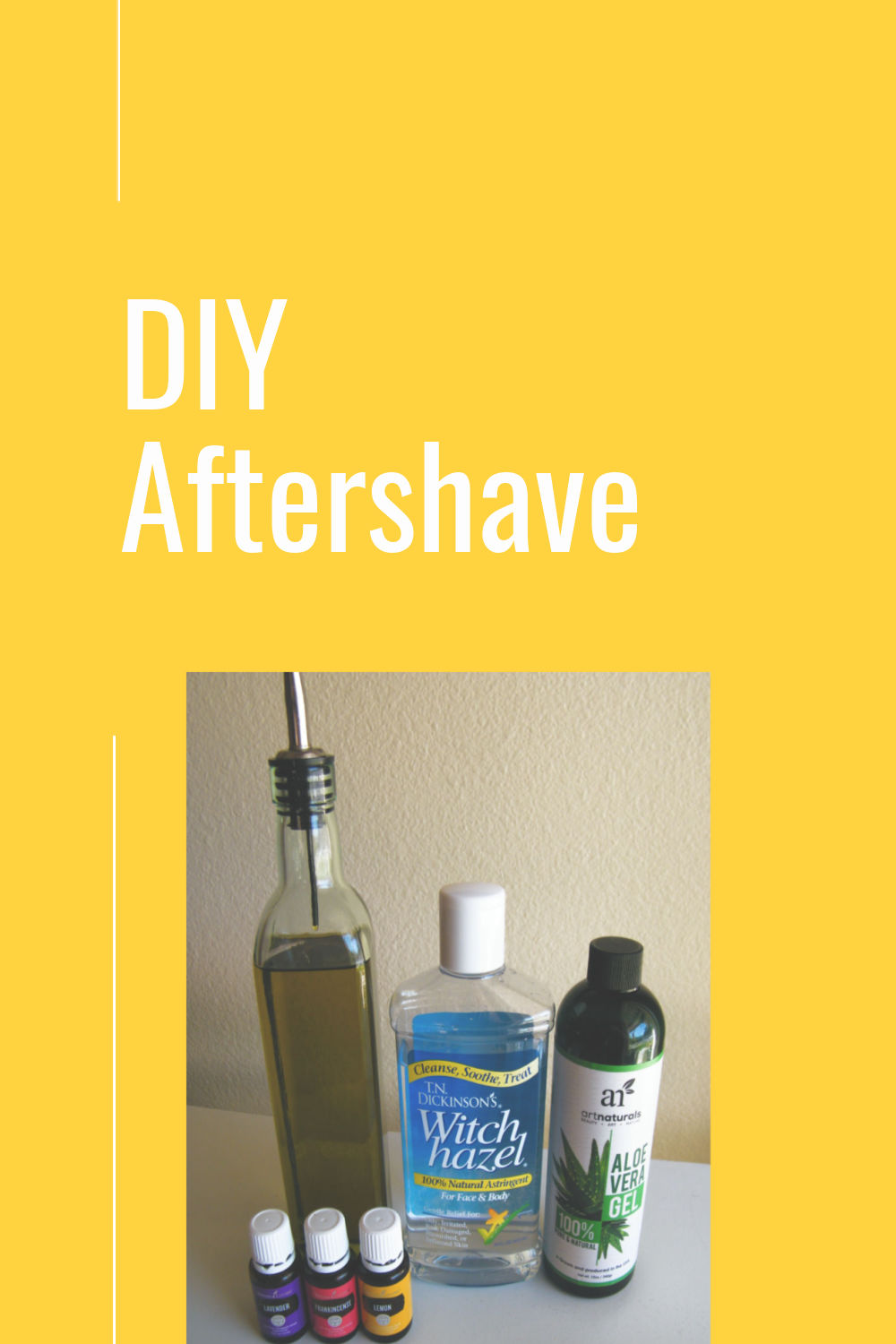 DIY aftershave made with all natural ingredients.