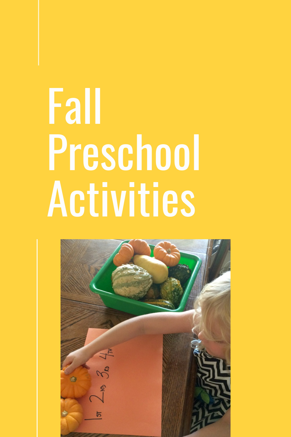 This collection is a list of my favorite fall preschool activities. I taught these in my preschool classrooms and my children loved them when we did preschool at home.