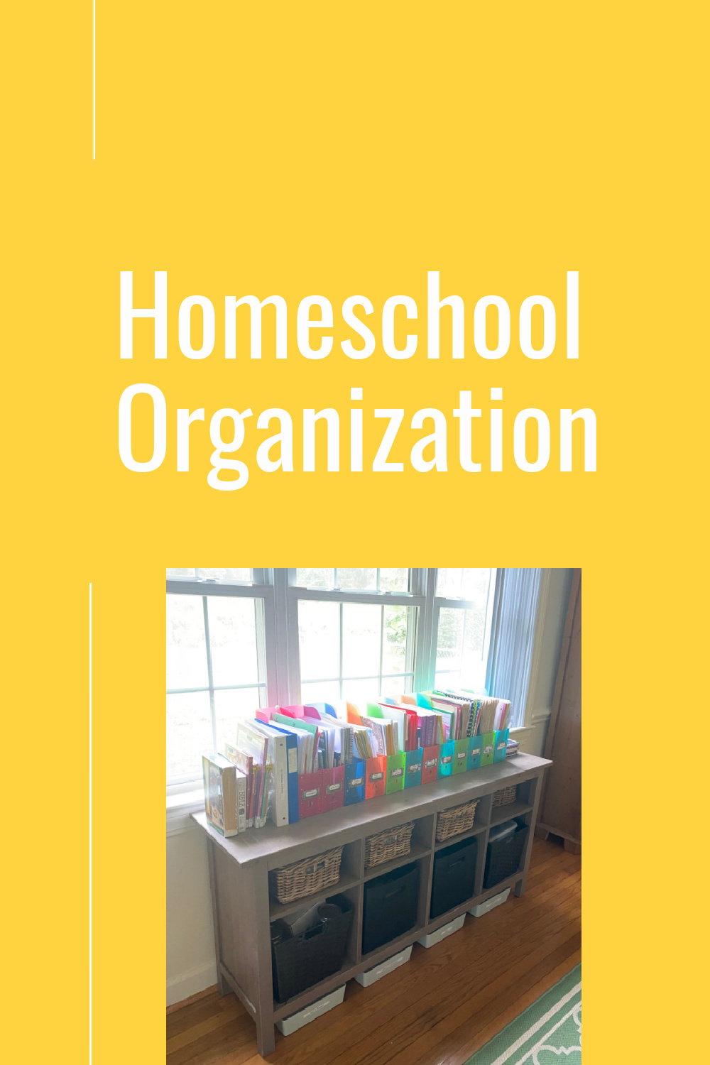 Homeschool organization tips.