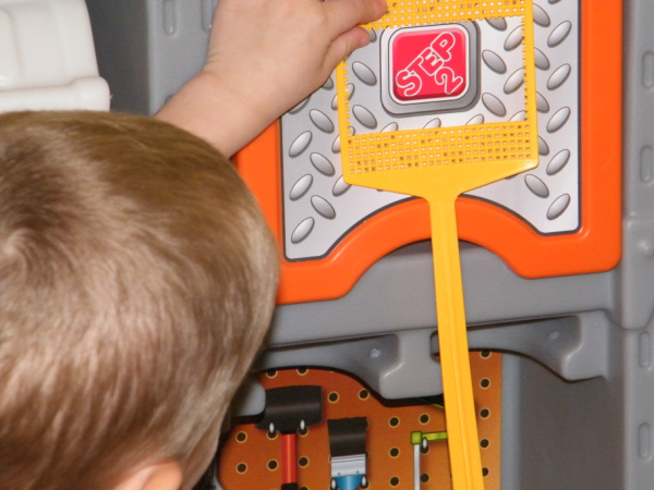 DIY Dollar Store at home word find wand and reading activity for preschoolers.