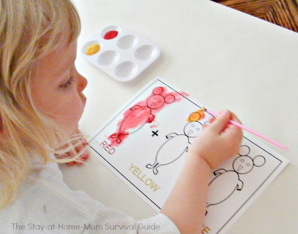 Preschool activity for summer or school year enrichment. Makes a great preschool at home curriculum.