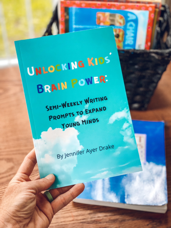Unlocking Kids Brain Power book of writing prompts for kids.