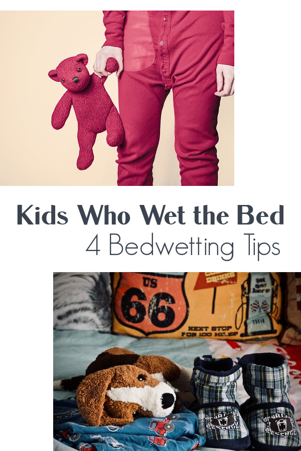 Four bedwetting tips for potty training kids who wet the bed.