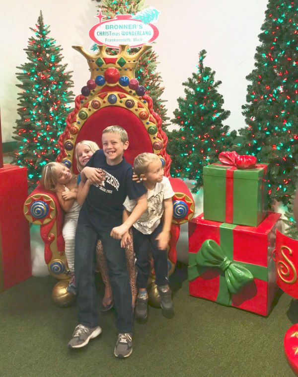 Bronner's Christmas Wonderland in Frankenmuth Michigan counts as a unique holiday family vacation destination.