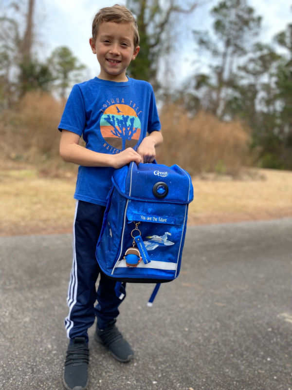GMT kids backpacks are structured for school or hiking with kids.