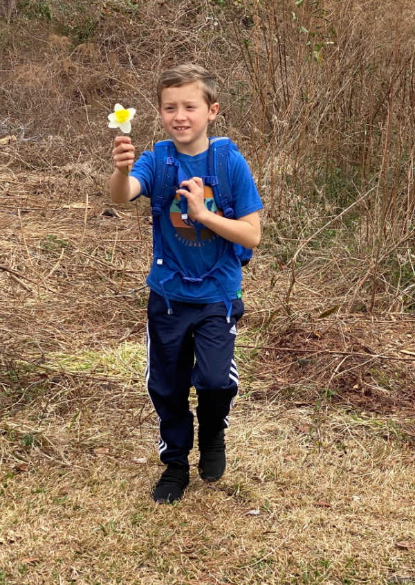Give kids time to explore in nature on a hike.