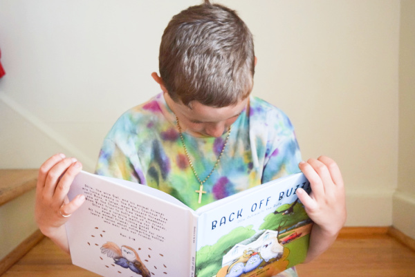 Back off Buzz! teaches kids how to spot bullies and rally together to stand up to them.