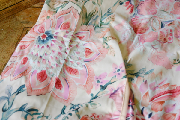 Bibbrella bib floral pattern for girls.