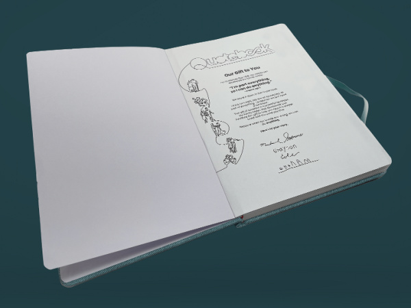 Quotebook for recording special family memories and pass them on to the next generation.