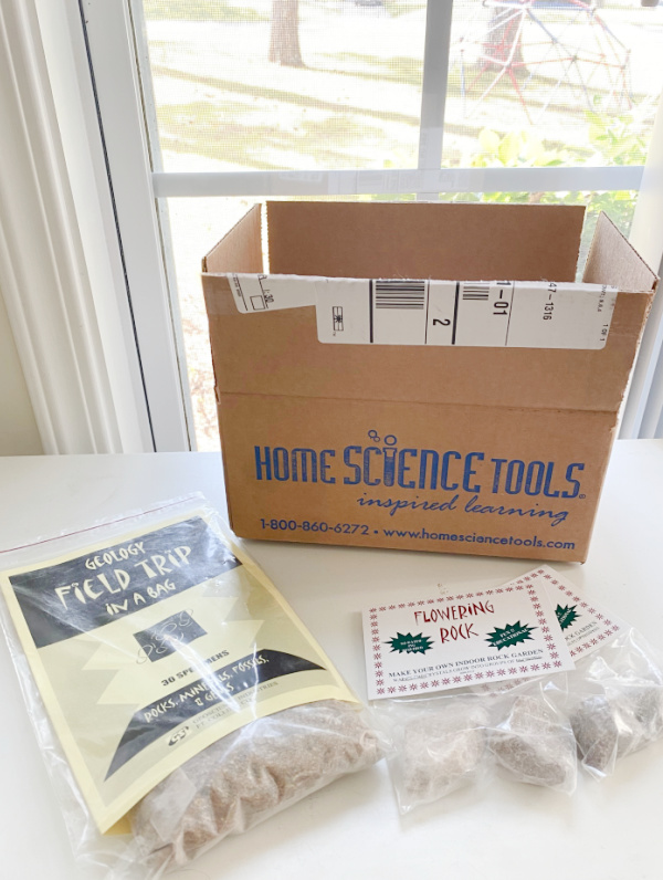 Home Science Tools Field Trip in a Bag for geology unit rock identification.