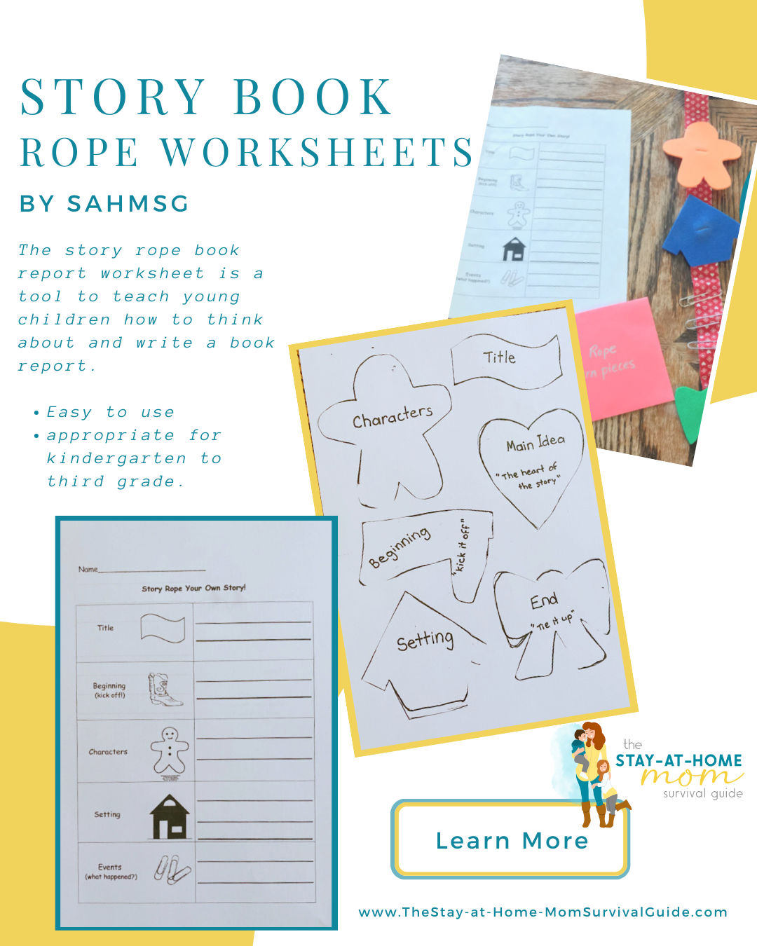 Story Rope Book Report Project Bundle