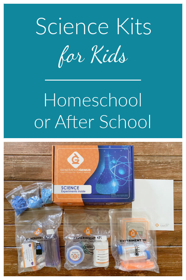Generation Genius science kit for kids with 3 experiments included.