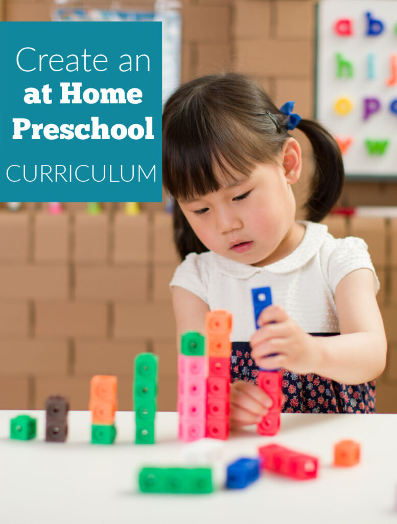 Create an at home preschool curriculum with this guide plus free activities to use.