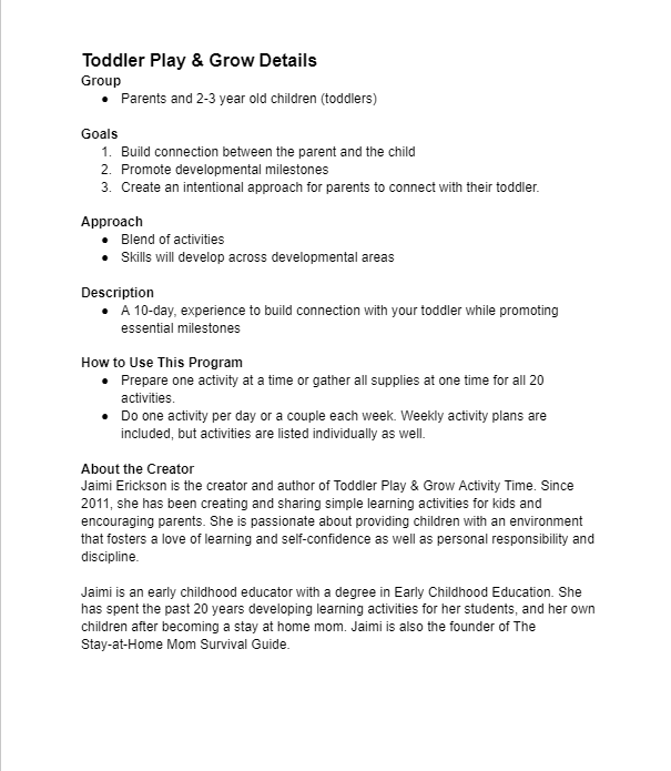 Toddler Play and Grow Activity Time - Image 3