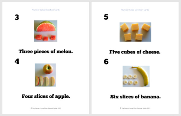 Number Salad Printable Direction Cards - Image 3
