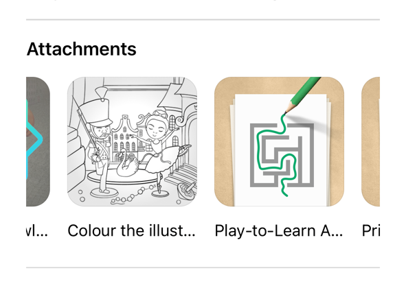Readmio activity options after reading.