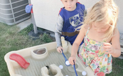 Ping Pong Ball Letter Match & Water Play