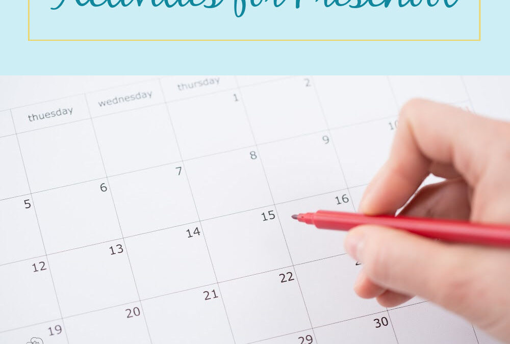 Teaching the Days of the Week Activities