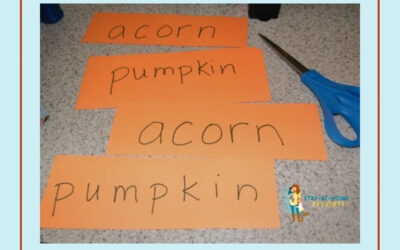 Fall Word Spelling Game