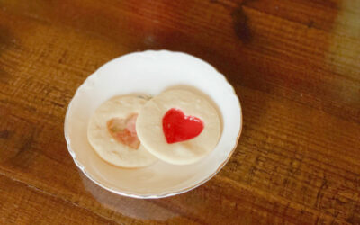 Valentine’s Shortbread Cut Out Cookies with a Surprise